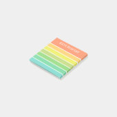 Gelb-grüne Streifen zum Hinzufügen von Namen Post-it Klebezettel (angewinkelt)