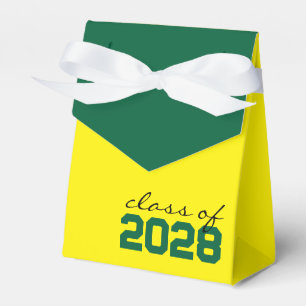 Gelb-grüne Verpackungsboxen für Abschlussfeiern Geschenkschachtel