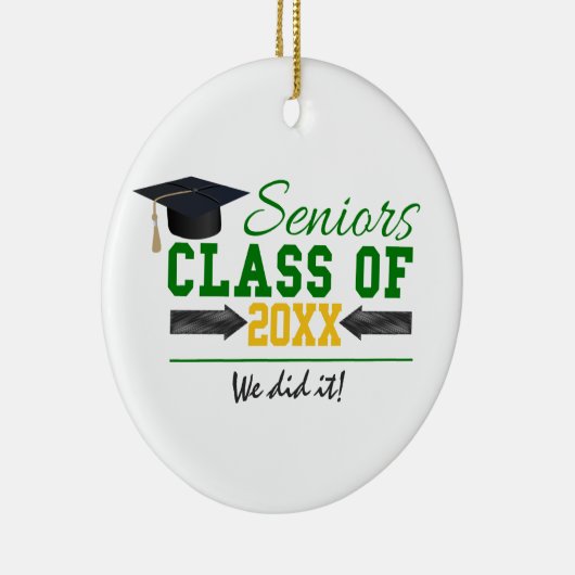 Gelb-grüner Abschluss Keramikornament (Rechts)