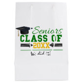 Gelb-grüner Abschluss Mittlere Geschenktüte (Rückseite)