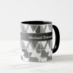 Gelb grüner abstrakter , geo , geometrisch , gelb  tasse