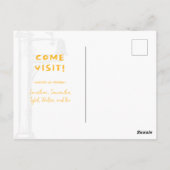 Gelb haben wir bewegte verzweifelte Mailbox bewege Postkarte (Rückseite)