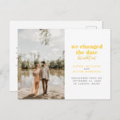 Gelb haben wir das Datum geändert, konnten aber ni Ankündigungspostkarte (Vorne/Hinten)