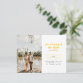 Gelb haben wir das Datum geändert, konnten aber ni Ankündigungspostkarte (Stehend Vorderseite)