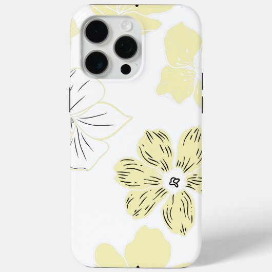 Gelb Handyhülle mit Blumen Case-Mate iPhone Hülle (Rückseite)
