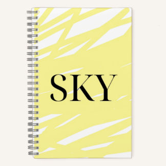 Gelb Himmel Notizbuch