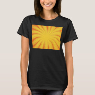 Gelb Hintergrund Sonnenstrahl – Retro Vintage Text T-Shirt
