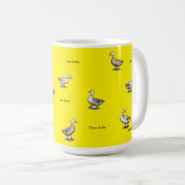 Gelb Ich liebe Enten Kaffeetasse (VorderseiteRechts)