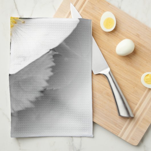 gelb in Grautönen Geschirrtuch (Viertel Falte)