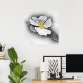 gelb in Grautönen Poster (Heimbüro)