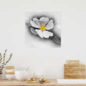 gelb in Grautönen Poster (Küche)