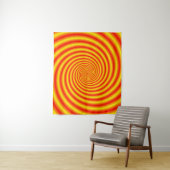 Gelb in Rot über Orange Spiral Wandteppich (Beispiel)