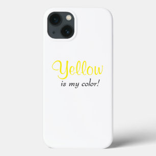 Gelb ist mein farbiges Zitat Case-Mate iPhone Hülle