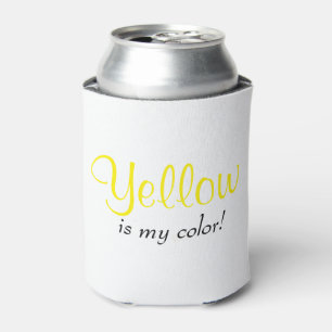 Gelb ist meine Farbe Cute Typography Text Dosenkühler