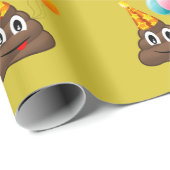 Gelb kacken Emoji Geschenkpapier (Rolleneckpunkt)