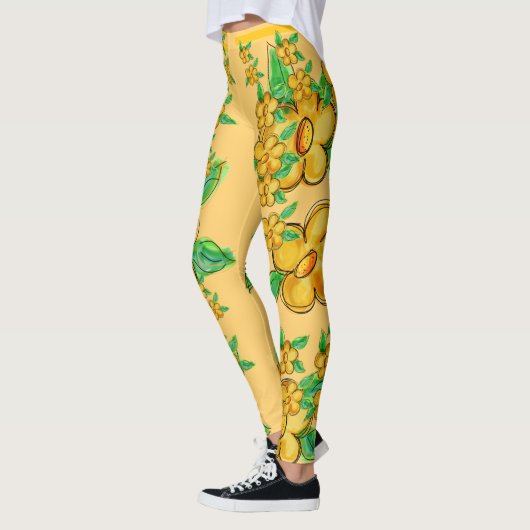 Gelb karamellisiert leggings (Links)