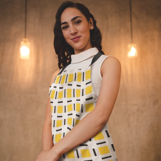 Gelb kardiert schürze