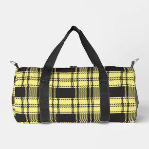 Gelb kariert duffle bag