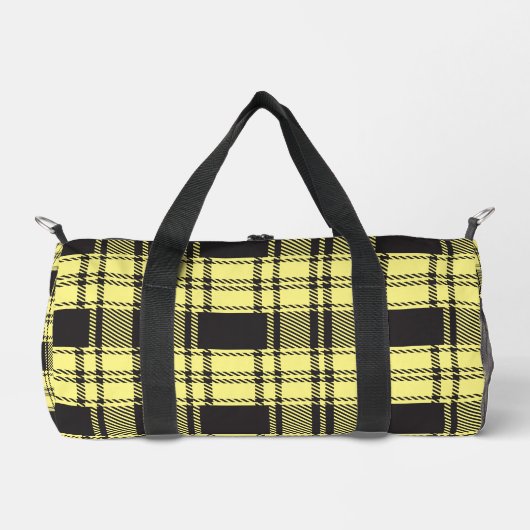 Gelb kariert duffle bag (Vorderseite)