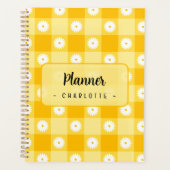 Gelb kariert floral planer (Vorderseite)