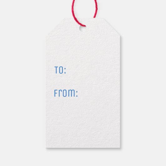 Gelb Kariert Geschenkanhänger (Rückseite)