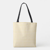 Gelb kariert mit Monogramm Tasche (Rückseite)