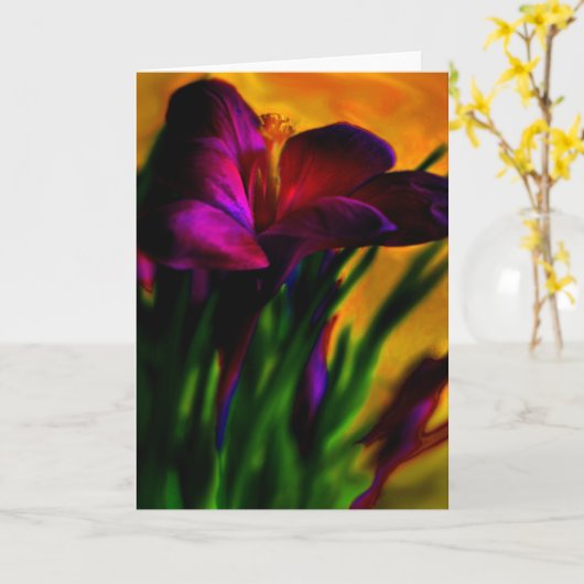 gelb karte (Gelbe Blume)