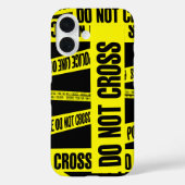 Gelb keine Bandgefährdungsgebiete mit grenzübersch Case-Mate iPhone Hülle (Rückseite)