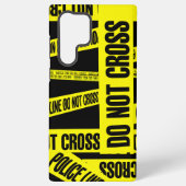 Gelb keine Bandgefährdungsgebiete mit grenzübersch Samsung Galaxy Hülle (Rückseite)