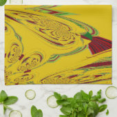 gelb küchentuch (Gefaltet)