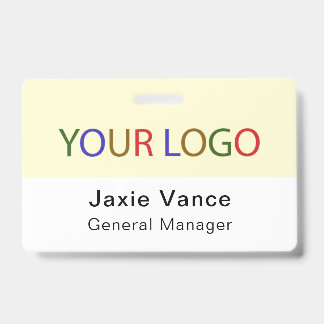 Gelb kundenspezifisch Hartplastik mit Metallclip Ausweis