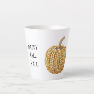 Gelb Kürbis Mais Milchtasse