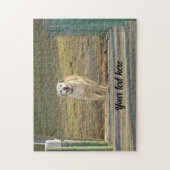 Gelb Labrador Retriever läuft Puzzle (Vertikal)