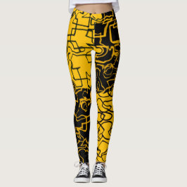 gelb leggings