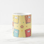 Gelb Lehrerbuch Muster  Kaffeetasse (Mittel)