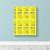 Gelb... Leinwanddruck (Insitu (Holzboden))