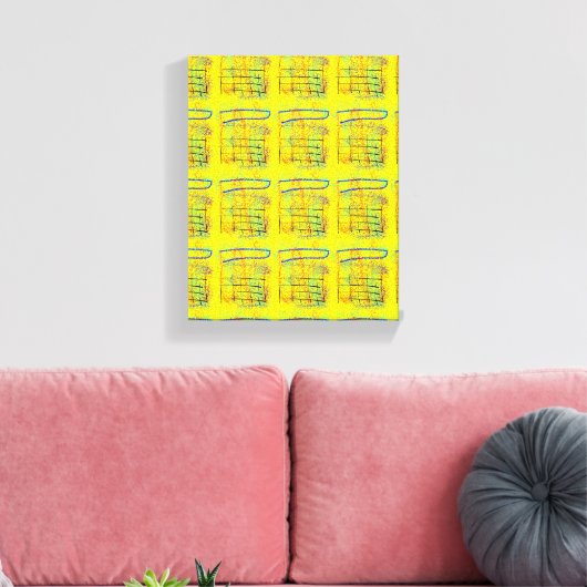 Gelb... Leinwanddruck (Insitu (Wohnzimmer))