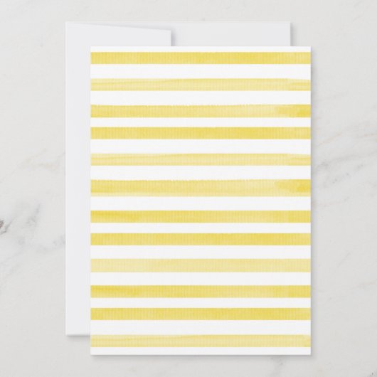 Gelb | Lemon Wreath Main Squeeze Brautparty Einladung (Rückseite)