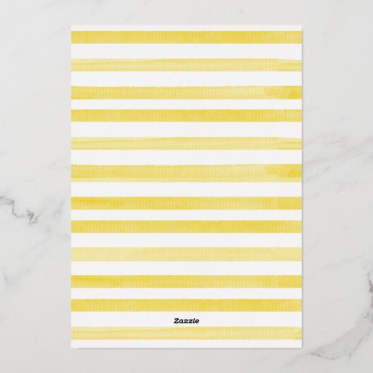 Gelb | Lemon Wreath Main Squeeze Brautparty Folieneinladung (Rückseite)