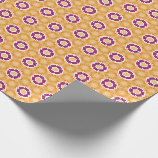 Gelb Lila Geschenkpapier (Ecke)