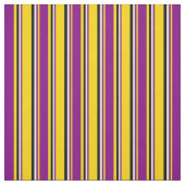 Gelb, Lila, leicht zyanisch und schwarz Stoff (Muster)