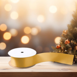 Gelb - Merigold Satin Ribbon Satinband