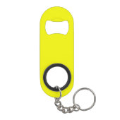 Gelb Mini Flaschenöffner (Rückseite)