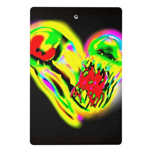 Gelb Mini Klemmbrett (Rückseite)