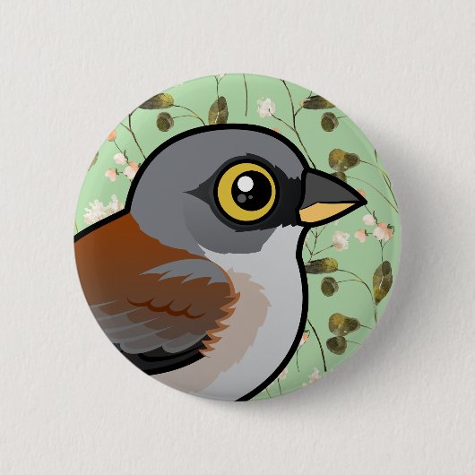 Gelb-mit Augen Junco Button (Vorderseite)