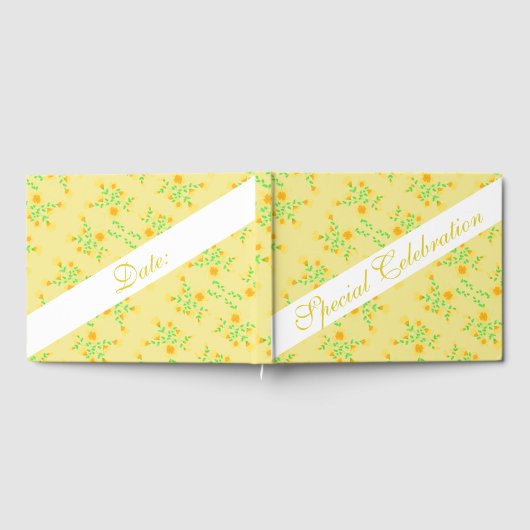 gelb mit blorfarben gästebuch (Voll)