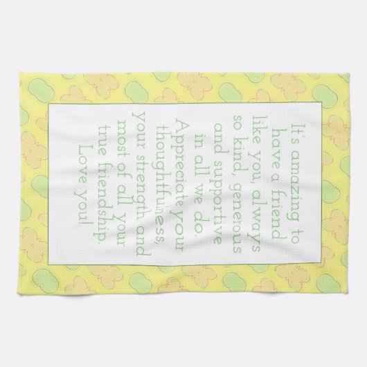 gelb mit blorfarben geschirrtuch (Horizontal)