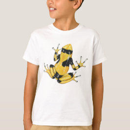 Gelb-mit einem Band versehener Gift-Pfeil-Frosch-T T-Shirt