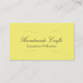 Gelb mit glänzender Silber-Dekoration Modernisch Visitenkarte (Vorderseite)