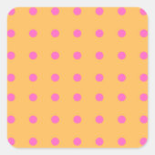 Gelb mit rosa Punkte_Fun Stickers (Vorderseite)